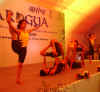 Click to enlarge A Yoga demonstration at the AROGYA Health Fair held at Madan iewrynghep, Shillong