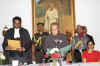 Click to enlarge Justice J Chamderwar (left) administering the oath of office to the Meghalaya Governor, Mr Ranjit shekhar Mooshahary at the Raj Bhavan, Shillong on July 1, 2008