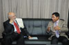 Click to enlarge Bangladesh High Commissioner to India, Mr Tariq A Karim calling on the Meghalaya Chief Minister, Dr Mukul Sangma