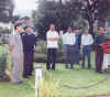 Meghalaya Chief Secretary, Shri. S.K. Tiwari and a host of dignitaries placing floral tributes on the statue of Mahatma Gandhi at the Main Secretariat building, Shillong on the occasion of Gandhi Jayanti celebrating the birth anniversary of the Mahatma