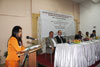 Click to enlarge Social Welfare Minister, Mrs. D C Marak speaking at the 2 day Regional Orientaion Conference on Restructured ICDS Scheme at Shillong Club, Shillong
