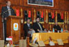 Deputy Chief Minister incharge Arts & Culture inaugurating the seminar on Prominent Composers of the Region at the Khasi National Dorbar Hall, Shillong