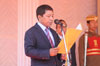 Click to enlarge Dr. Mukul Sangma being sworn in as Meghalaya Chief Minister