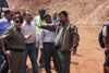 Click to enlarge Meghalaya Minister for PWD, Mr H D R Lyngdoh inspecting the NH 40 during his visit to the on going construction of the Bye Lane at Ri Bhoi District