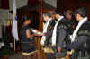 Click to enlarge Meghalaya Governor, Mr. R.S. Mooshahary giving away a Degree Certificate to one of the student of MLCU on August 6, 2008 at Khasi National Dorbar Hall