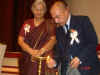 Click to enlarge Meghalaya IT Minister, Mr RG Lyngdoh lighting the ceremonial lamp to mark the inauguration of the Video Conferencing Centres in the NE States at NEC Auditorium, Shillong
