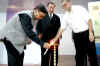 Click to enlarge Meghalaya CM, Dr Donkupar Roy lighting the lamp to mark the inauguration of the National Seminar on Look South-Meghalaya Perspective, at St Edmunds college, Shillong