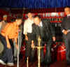 Click to enlarge Meghalaya CM, Dr D D Lapang lighting the lamp to mark the inauguration of the XXVI NE Circle Conference of the Income Tax Employees Federation at Soso Tham Auditorium, Shillong