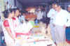 Meghalaya Deputy Chief Minister, Dr D Roy interacting with the entrepreneurs in the Meghalaya Pavilion during IITF 2006 at Pragati Maidan, New Delhi