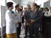 Click to enlarge Meghalaya Governor, Mr R S Mooshahary interacting with the Doctors during his visit to the Ganesh Das Hospital, Shillong