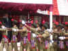 Click to enlarge Meghalaya Chief Minister, Mr J D Rymbai taking the salute of the marching contingents during the Independence Day celebration at J N Complex, Polo