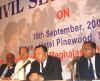 Click to enlarge Meghalaya CM, Dr D D Lapang speaking at the Civil Service Day observation at a function held at Hotel Pinewood