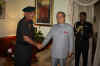 Click to enlarge Shri. R. S. Mooshahary, Governor of Meghalaya with General V. K. Singh, Chief of Army Staff