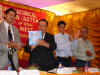 Meghalaya Chief Minister, Dr D D Lapang releasing the souvenir of the All India Radio and Doordarshan Technical Employees Association (ADTEA)