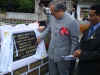 Click to enlarge Meghalaya Governor, Mr R S Mooshahary unveiling the plaque to mark the inauguration of the Tourist Amenities at Mawsmai Cave, Cherrapunjee under the Tourist Circuit Development scheme