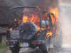 Burnt at Lower Lachumiere, vehicle of Sports Deptt