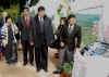 Click to enlarge Meghalaya Deputy CM, Dr Mukul Sangma unveiling the plaque to mark the inauguration of the Horticultural Hub at Upper Shillong on November 20, 2009