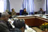 Click to enlarge Agatha Sangma, Union MoS for Rural Devpt. addressing a press conference after the review meeting taken by her on the implementation of PMGSY Schemes in Meghalaya