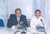 Click to enlarge Indian High Commissioner to Bangladesh, Mr. Pinak Ranjan Chakraborty briefing the press at the Conference Hall of the Main Secretariat