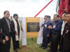 Click to enlarge Meghalaya CM, Dr Mukul Sangma laying the foundation stone of the Rs.20 crores Mawlyndep-Mawmih-Dewsaw road at Mawmih village