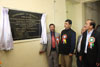 Click to enlarge Mr. J. A. Lyngdoh unveiling the plaque to mark the inauguration of the new office building of SDO, PWD (R) Mawphlang Sub Division at Mawphlang