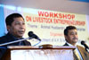 Meghalaya CM Dr Mukul Sangma at the inaugural function at the Workshop on Livestock Entrepreneurship at Sanmer Sec. School