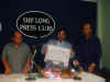 Meghalaya Minister for PHE, Mr H D R Lyngdoh releasing the re-launched Khasi Daily Newspaper, U 'Lum Shyllong' at the Shillong Press Club, Shillong on July 22, 2005