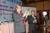 Click to enlarge Cabinet Secretary, Govt. of India, Mr K M Chandrashekhar releasing a book during the 2nd Civil Service Day observance at Hotel Pinewood, Shillong