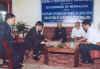 Meghalaya Minister for Information Technology, Mr RG Lyngdoh and the Director General, Science Technology Parks of India (STPI), Mr SN Zindal look on during the signing of the MoU between STPI and the Government of Meghalaya 