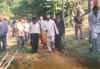 Meghalaya Governor, Shri M.M. Jacob inspecting developmental works under Rongram Dev. Block, Nov 18, 2003