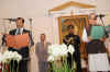 Click to enlarge Shri Founder Cajee being sworn in as Minister