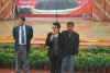 Click to enlarge Ampareen Lyngdoh, Minister Tourism while speaking on the Meghalaya Day Celebration during IITF, 2010