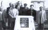Minister for Sports and Youth Affairs, Mr Paul Lyngdoh laying down the foundation stone for the construction of a sports complex at Eidgah Field, on Dec 4, 2003