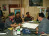  Director General Assam Rifles, Lt.Gen. Bhopinder Singh accompanied by Brigadier of 101 Area and the Commandant of Assam Regimental Centre at a brief meeting with the Meghalaya Chief Minister, Dr D D Lapang in his office chamber on April 26, 2005