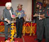 Meghalaya Governor, Dr S S Sidhu lighting the lamp at the Ex-servicemen Rally held at Assam Regimental Centre, Happy Valley Shillong 