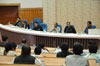 Click to enlarge Meghalaya CM Dr. Mukul Sangma along with cabinet ministers during the All Party Meeting and NGOs on the Inter State Boundary with Assam at Shillong