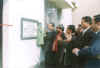 Meghalaya Chief Minister, Mr D D Lapang unveiling the plaque to mark the commissioning of the 'Meg Cold Storage' in the Garobadha Regulated Market Complex, West Garo Hills, on Dec 5, 2003
