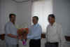 Click to enlarge Maharashtra Chief Minister V. Deshmukh meeting with Meghalaya Chief Minister Dr. Donkupar Roy before opening of Meghalaya House at Navi Mumbai