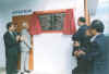 hief Minister Mr. D.D. Lapang unveiling the Plague to mark the inauguration of the Umdihar Village Auditorium