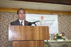 Click to enlarge Principal Secretary, Social Welfare Department, Mr. P W Ingty speaking at the Orientation Workshop on ICPS at Don Bosco Youth Centre