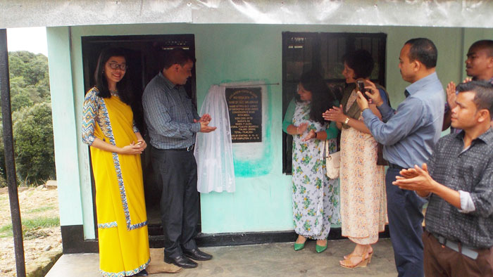 Click to enlarge Inauguration of Community Smoke Fish Shed at Umladkhur, Amlarem on 28th June 2017