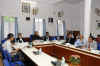 Dr. H.T. Sangliana, Vice Chairman, National Commission for Minorities interacting with senior State Government officials at the conference hall, Meghalaya Main Secretariat