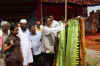 Meghalaya CM, Dr Donkupar Roy accompanied by Mr P A Sangma and Tura MP, Ms Agatha K Sangma unveiling the foundation stone of the Regional Institute of Science & Technology at Baridua, Ri Bhoi District