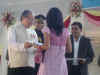Click to enlarge Meghalaya Governor, Mr R S Mooshahary handing over the Wipro Academic Excellence Award to one of the recipients during the Varsity Fest 2009 of the NEHUSU at the university campus