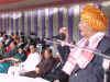 Click to enlarge Union Minister for Tribal Affairs and DONER, Mr P R Kyndiah speaking at a public reception