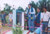 Click to enlarge Meghalaya Chief Minister, Dr. D. D. Lapang unveiling the foundation stone for developing Marngar Lake