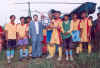Click to enlarge The Meghalaya Minister for Excise and Irrigation, Mr P T Sawkmie giving away the trophy to the winning team