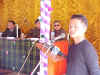Click to enlarge NLC leader, Mr Khainborlang Kharwanniang while giving his testimony at a ceremony