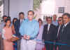 Click to enlarge The Resident Commissioner, Govt of Meghalaya, Mr S Mendiratta cutting the ribbon during the inauguration of the Meghalaya Pavilion (Hall 16)